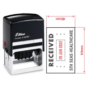 Dater Stamp 64x40mm - Stamps Plus