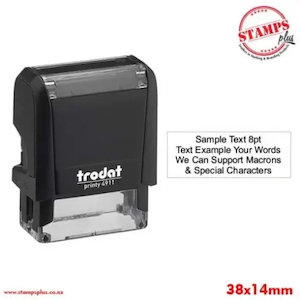 Trodat Rectangular Stamp 38x14mm - Stamps Plus