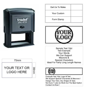 Trodat Rectangular Stamp 75x38mm - Stamps Plus