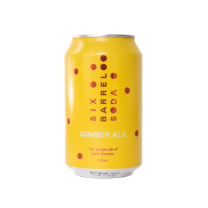 Ginger Ale Soda 330mL - Six Barrel Soda