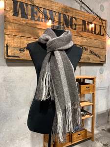 Brushed Dk Grey Lambswool Scarf