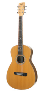 Acoustic Guitars Archive: TAISA™ Parlour, solid wood acoustic guitar. Red cedar soundboard, black walnut body and neck.
