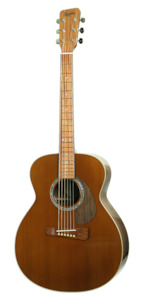 LEONA™ Jumbo - Western red cedar soundboard, american black walnut body and neck