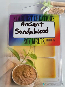 Products: Soy melts Ancient Sandalwood
