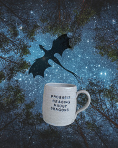 Bookish Mugs: Probably Reading About Dragons Mug