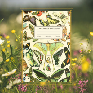 Composition Notebook - Luna Moth Lined Notebook