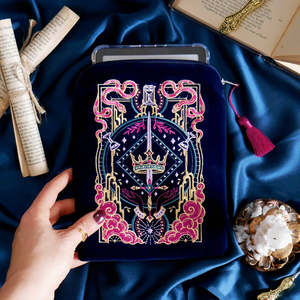 Serpents & Swords E-Reader Sleeve Blue