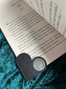 To the Stars That Listen – Heart-Shaped Leather Bookmark