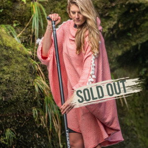 Red Towel Poncho Starfish & Moss