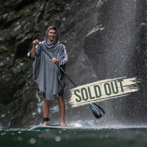 Black Towel Poncho Starfish & Moss