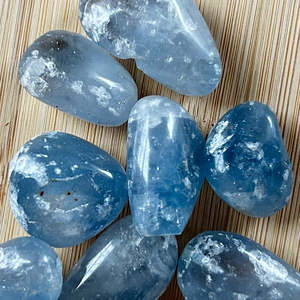 Tumbled: Celestite