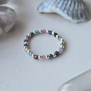 New: Rainbow Tourmaline | Sterling Silver Ring