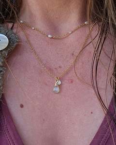 Aquamarine Necklace | Gold-filled | One off