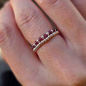 Garnet | Sterling Silver Ring