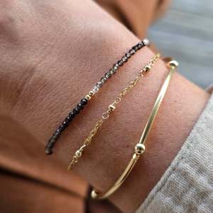 Smoky Quartz Ombré Bracelet | Gold Filled |