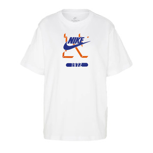 Nike Sportswear 1972 Logo Tee 'White Orange/Blue'