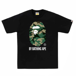 A Bathing Ape BAPE Woodland Camo By Bathing Ape Tee 'Black'