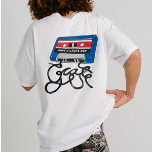 Crate Script Cassette Box Fit Tee 'White'