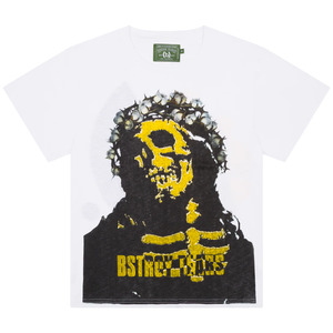 Denim Tears Bstroy Tears Crown Made of Cotton Tee 'White'