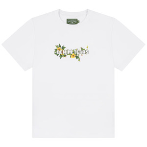 Denim Tears Cotton Floral Logo Tee 'White'