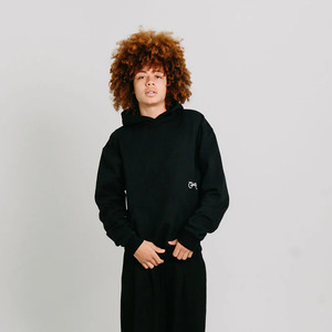 Hoodies: Crate Stamp Script Box Fit Hoodie 'Black'