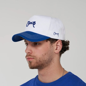 Hats: Crate Scripted Snapback Cap 'White/Blue'