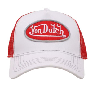 Hats: Von Dutch Trucker 'White/Red'
