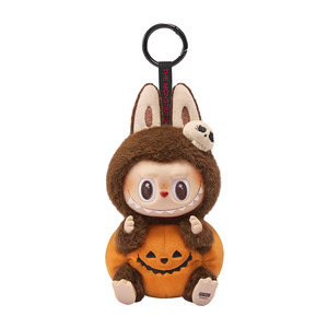 Pop Mart: Pop Mart Labubu Happy Halloween Party Series-Sitting Pumpkin Vinyl Plush Pendant
