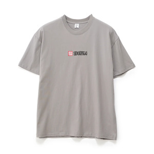S Double: S/Double S Cube Mid Block SS Tee 'Stone'