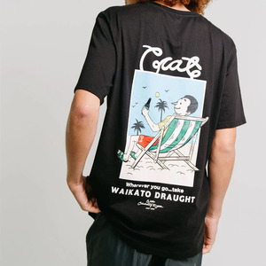Crate Clothing: Crate x Willie The Waiter Beach Tee 'Black'