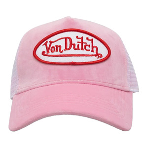 New Arrivals: Von Dutch Velvet Originals Trucker Cap 'Pink/White'