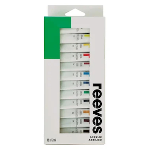Products: Reeves Artists' Acrylic Colour 12ml Sets - STATIONERY CITY