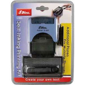 Products: Shiny Stamp Self-Inking Printing Kit S-883 - STATIONERY CITY