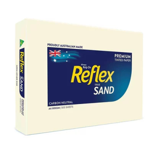 Products: Reflex A4 Sand Colour Paper 80gsm 500 Sheets - Stationery City Office & School Supplies NZ