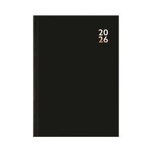 Products: 2026 Diary Deluxe A6 Week To View Hard Cover Black - Stationery City Office & School Supplies NZ