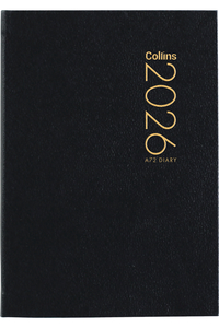 Products: 2026 Collins A72 Two Days-per-Page Black Diary - Stationery City Office & School Supplies NZ
