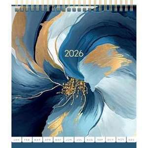 Products: Collins Desk Calendar Painterly 2026 - Stationery City Office & School Supplies NZ
