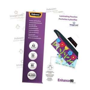 Products: Fellowes A3 Laminating Pouches - 80 Micron Pack 25 - Stationery City Office & School Supplies NZ