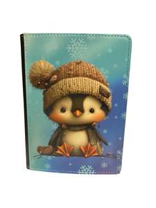 Reusable Notebook Covers: Winter Penguin - Reusable Notebook, Snow, Cold
