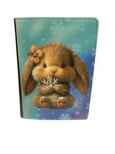 Reusable Notebook Covers: Winter Bunny - Reusable Notebook, Snow, Cold