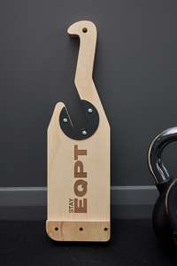 stayEQPT Wooden Barbell Jack