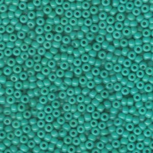 Size 8 Seed Bead, Opaque Turquoise (10gms)