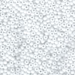 Products: Size 8 Seed Bead, Matte White (10gms)