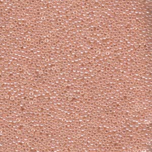 Size 15 Miyuki Seed Beads: Size 15 Seed Bead, Lined Crystal/Taupe (10gms)