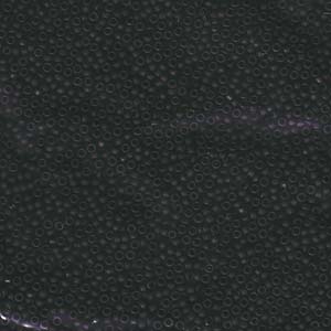 Size 15 Seed Bead, Matte Black (4gms - only one packet left!)