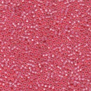 Size 11 Seed Bead, Silver Lined Dark Pink (10gm)