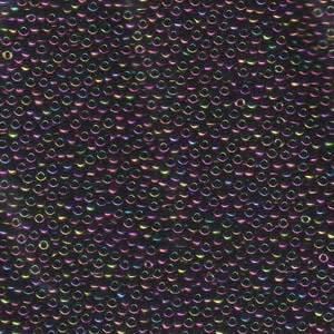 Size 11 Miyuki Seed Beads: Size 11 Seed Bead, Metallic Purple Iris (10gm)