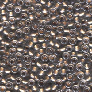 Size 6 Miyuki Seed Beads: Size 6 Seed Bead, Metallic Gold Lined Crystal (10gms)