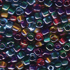 Size 8 Miyuki Tri Beads: Size 8 Tri Bead Mix, Lavender Garden (10gms)