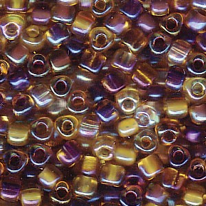 Size 8 Miyuki Tri Beads: Size 8 Tri Bead Mix, Wheatberry (10gms)